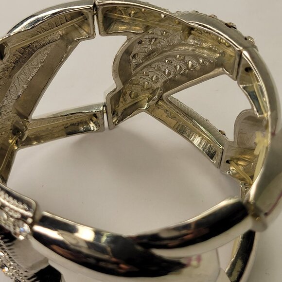 Silver Crystal Stretchy Bracelet - Picture 11 of 15